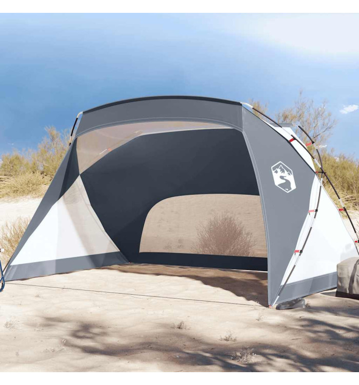 Tente de plage gris 274x178x170/148 cm 185T polyester | Mobilier & Déco
