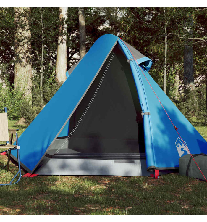 Tente de camping à dôme 2 personnes bleu imperméable | Mobilier & Déco