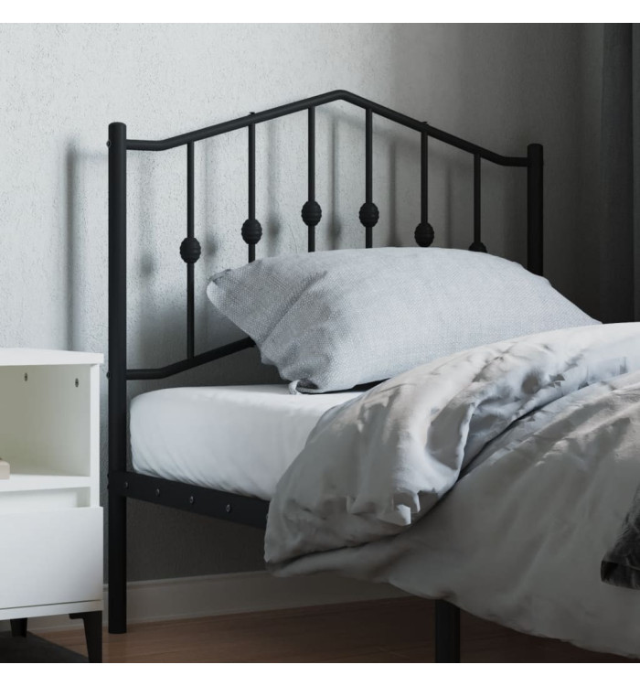 Tête de lit métal noir 90 cm | Mobilier & Déco