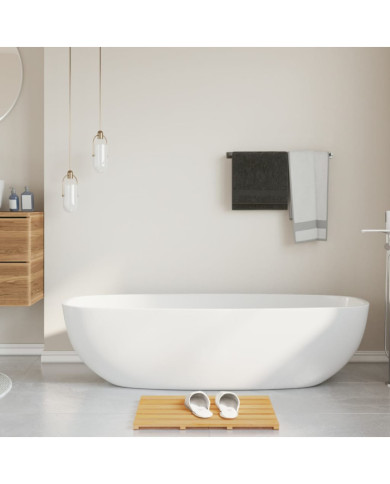 Tapis de bain bambou 54x36 cm | Mobilier & Déco