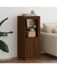 Buffet avec lumières LED chêne marron 41x37x100 cm | Mobilier & Déco