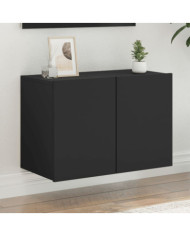 Meuble TV mural noir 60x30x41 cm | Mobilier & Déco
