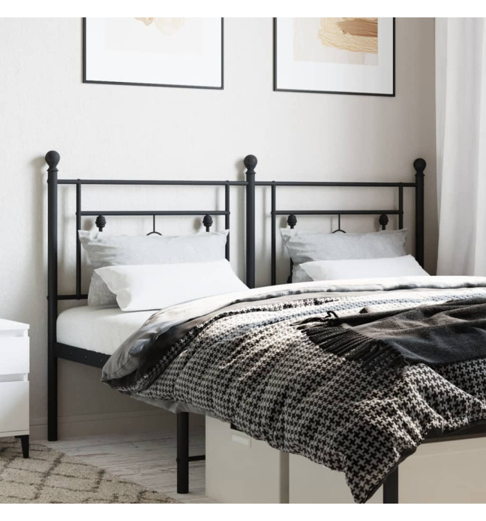 Tête de lit métal noir 160 cm | Mobilier & Déco