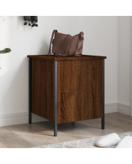 Banc de rangement chêne marron 40x42,5x50 cm bois d'ingénierie | Mobilier & Déco