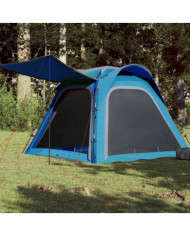Tente de camping 4 personnes bleu libération rapide imperméable | Mobilier & Déco
