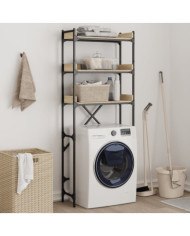 Étagère de lave-linge chêne sonoma 67x25x163 cm bois ingénierie | Mobilier & Déco