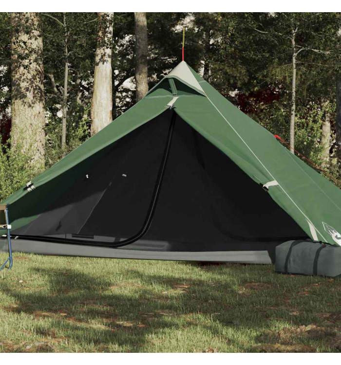 Tente de camping tipi 1 personne vert imperméable | Mobilier & Déco