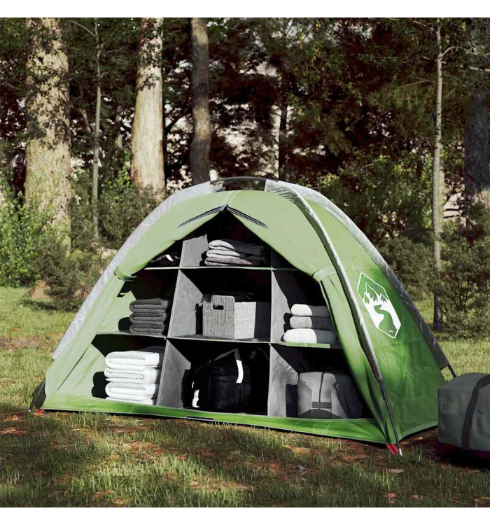 Tente de rangement avec 9 compartiments vert imperméable | Mobilier & Déco