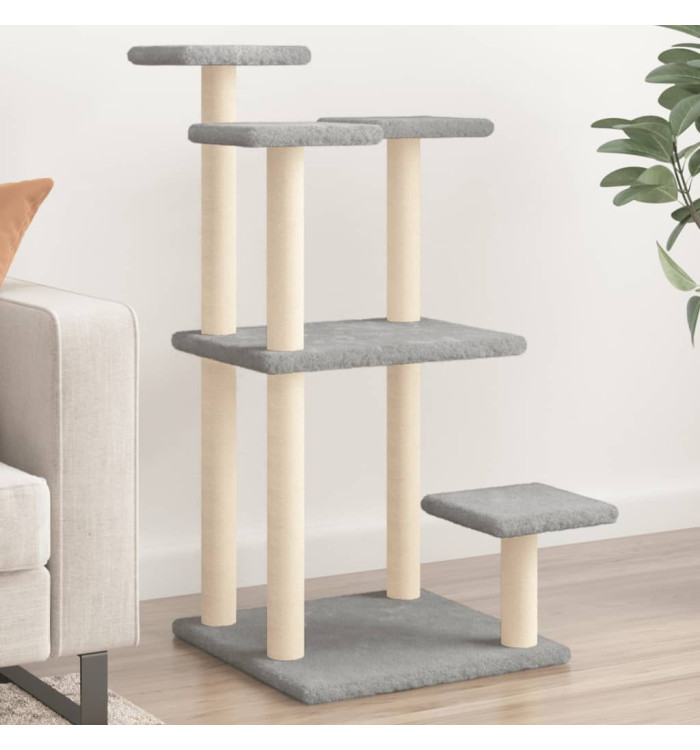 Arbres à chat avec plates-formes gris clair 98,5 cm | Mobilier & Déco