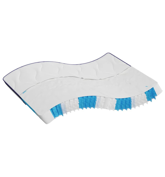 Matelas à ressorts ensachés dureté moyenne 200x200 cm | Mobilier & Déco