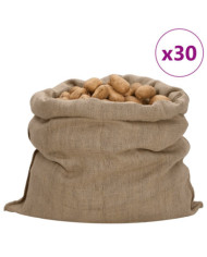 Sacs en jute 30 pcs 100x110 cm 100 % jute 340 g/m² | Mobilier & Déco