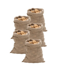 Sacs en jute 5 pcs 60x105 cm 100 % jute 220 g/m² | Mobilier & Déco
