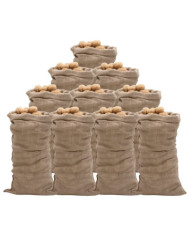 Sacs en jute 10 pcs 65x135 cm 100 % jute 220 g/m² | Mobilier & Déco