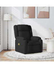 Fauteuil de massage inclinable Noir Tissu | Mobilier & Déco
