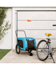 Remorque de vélo pour animaux de compagnie bleu et noir | Mobilier & Déco