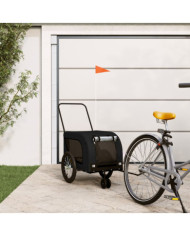 Remorque de vélo pour animaux de compagnie noir | Mobilier & Déco