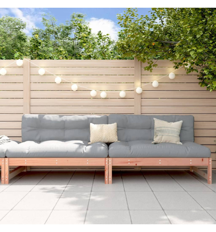 Canapés centraux de jardin 2 pcs 120x80 cm bois massif douglas | Mobilier & Déco