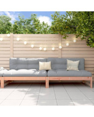 Canapés centraux de jardin 2 pcs 120x80 cm bois massif douglas | Mobilier & Déco