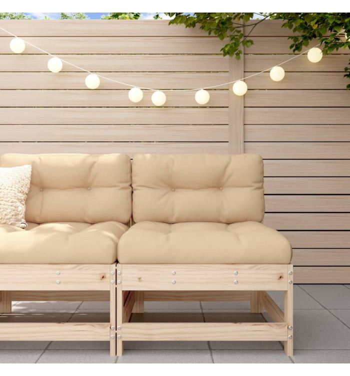 Canapé central de jardin bois de pin massif | Mobilier & Déco
