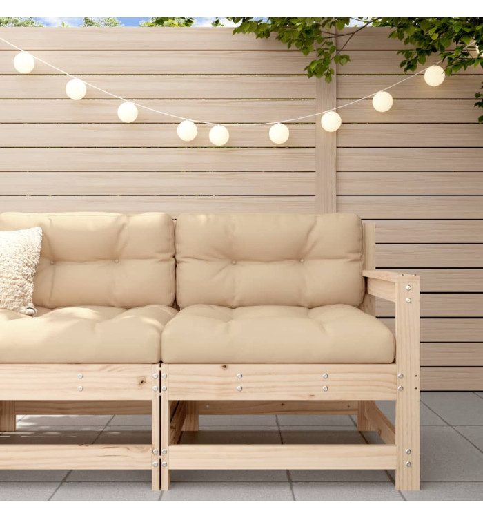 Canapé d'angle de jardin bois de pin massif | Mobilier & Déco