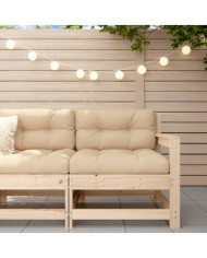 Canapé d'angle de jardin bois de pin massif | Mobilier & Déco