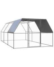 Poulailler 3x6x2 m acier galvanisé | Mobilier & Déco