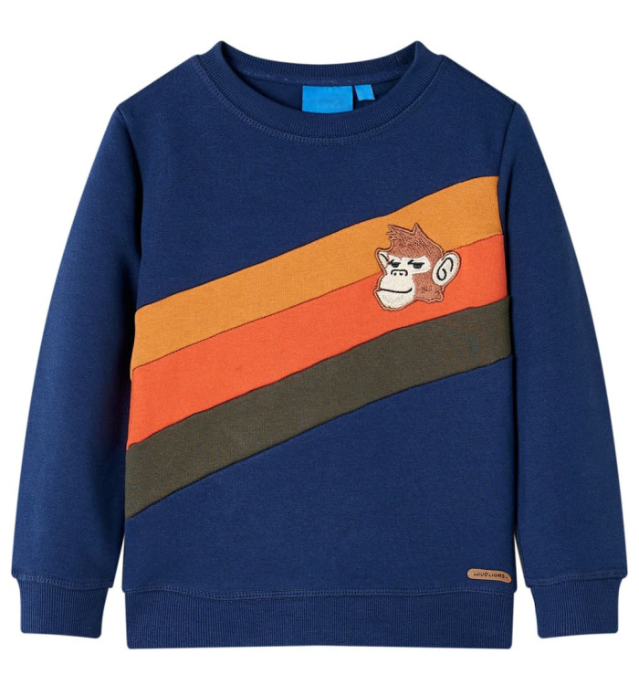 Sweatshirt pour enfants bleu marine 140 | Mobilier & Déco