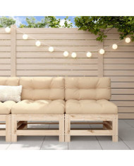 Canapés centraux de jardin 2 pcs bois de pin massif | Mobilier & Déco
