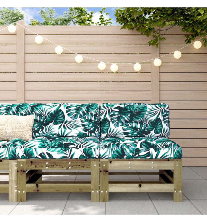 Canapés centraux de jardin 2 pcs bois de pin imprégné | Mobilier & Déco