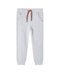 Pantalon de survêtement pour enfants gris mélangé 140 | Mobilier & Déco