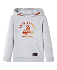 Sweatshirt à capuche pour enfants mélange gris et orange 92 | Mobilier & Déco