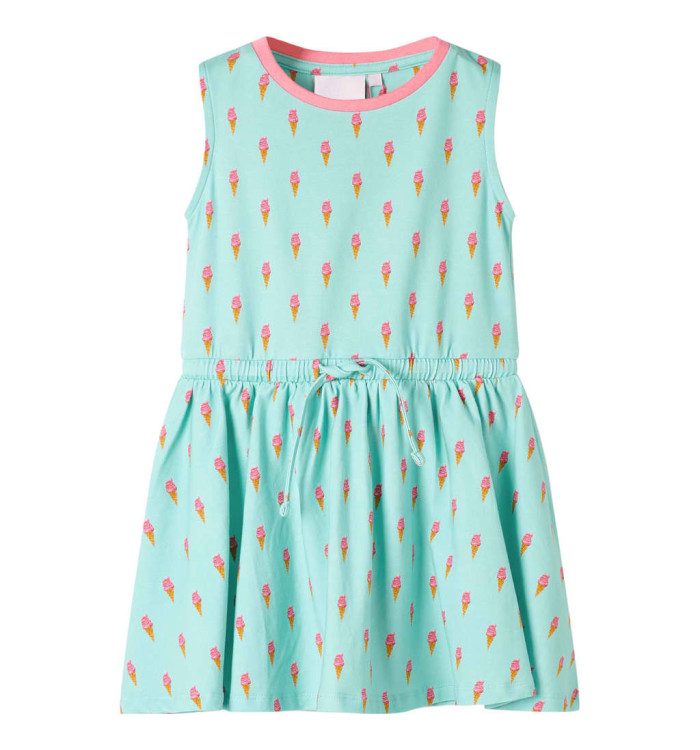 Robe pour enfants avec cordon de serrage menthe claire 116 | Mobilier & Déco