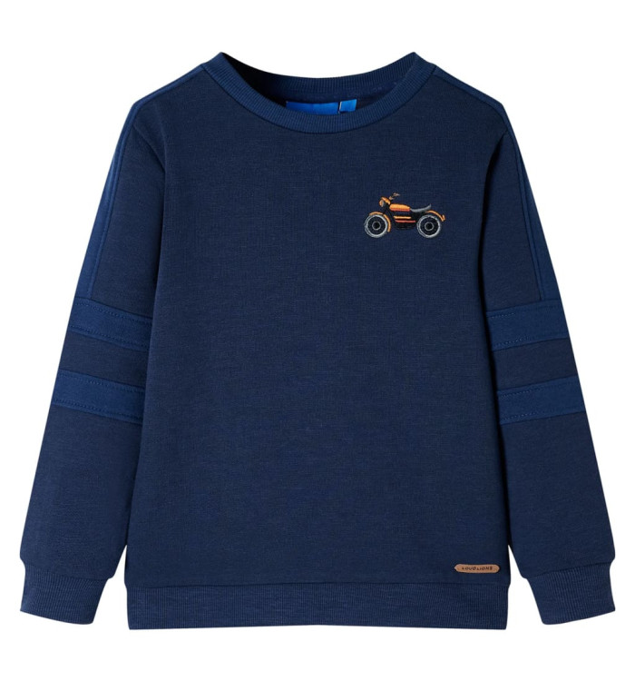 Sweatshirt pour enfants mélange bleu marine 116 | Mobilier & Déco
