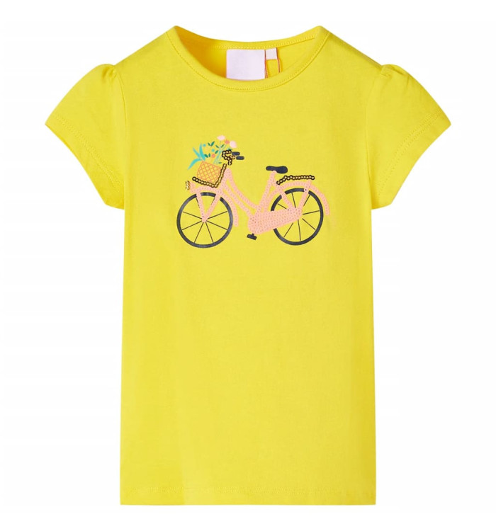 T-shirt pour enfants jaune 140 | Mobilier & Déco
