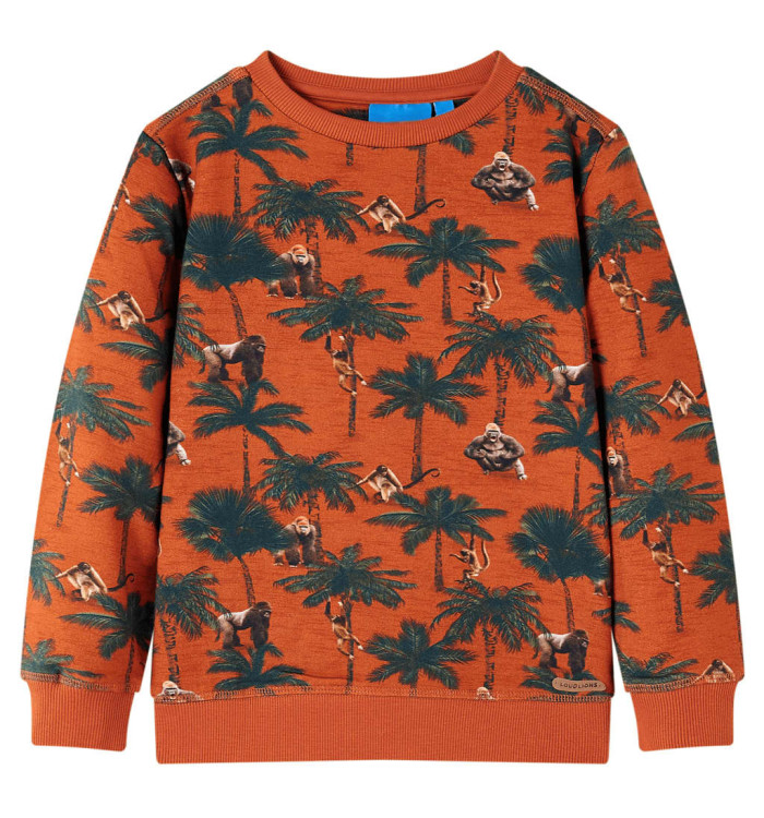 Sweatshirt pour enfants rouille clair 104 | Mobilier & Déco