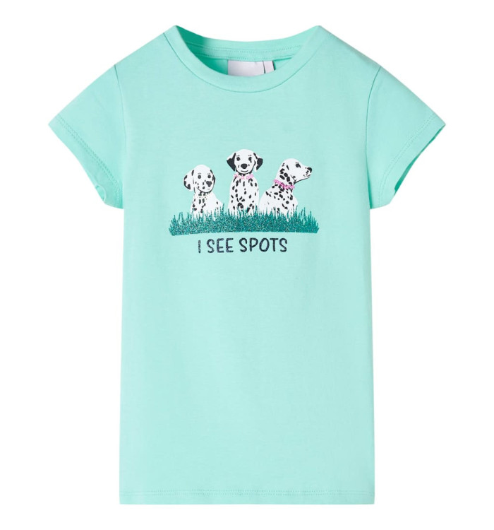 T-shirt pour enfants menthe claire 92 | Mobilier & Déco
