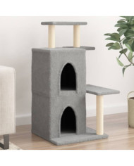 Arbre à chat avec griffoirs en sisal gris clair 97 cm | Mobilier & Déco
