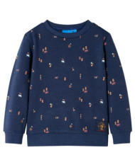Sweatshirt pour enfants mélange bleu marine 140 | Mobilier & Déco