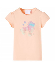 T-shirt pour enfants orange clair 140 | Mobilier & Déco