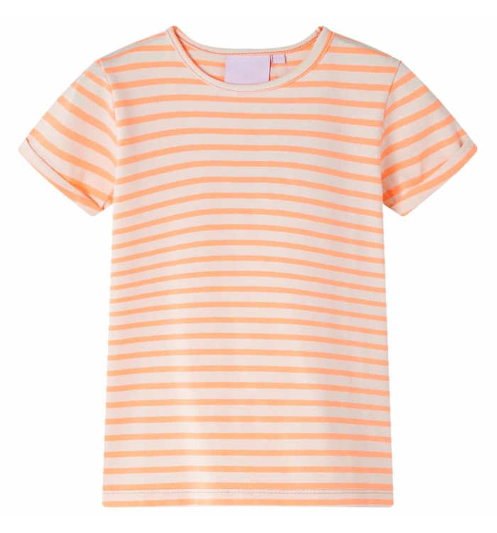 T-shirt pour enfants orange néon 140 | Mobilier & Déco