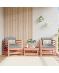 Chaises de jardin lot de 2 cm bois massif douglas | Mobilier & Déco