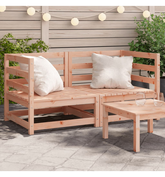 Canapés d'angle de jardin 2 pcs 70x70x67 cm bois massif douglas | Mobilier & Déco