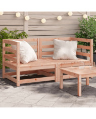 Canapés d'angle de jardin 2 pcs 70x70x67 cm bois massif douglas | Mobilier & Déco