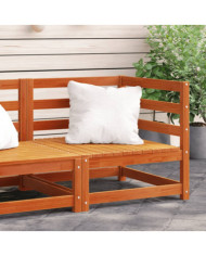 Canapé d'angle de jardin cire marron 70x70x67cm bois pin massif | Mobilier & Déco