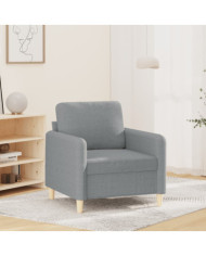 Fauteuil Gris clair 60 cm Tissu | Mobilier & Déco