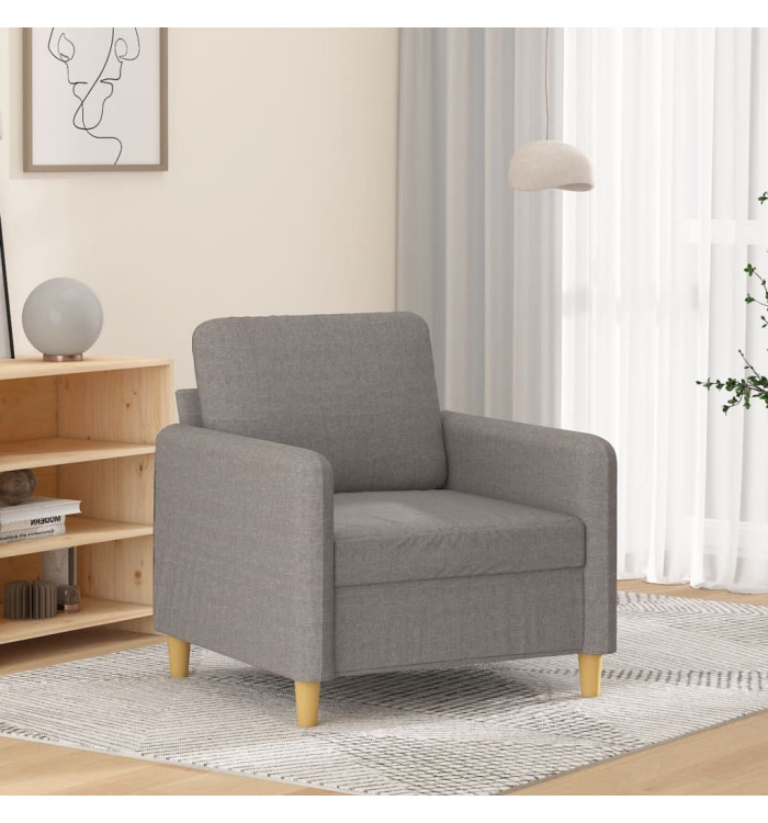 Fauteuil Taupe 60 cm Tissu | Mobilier & Déco