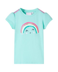 T-shirt pour enfants menthe clair 128 | Mobilier & Déco