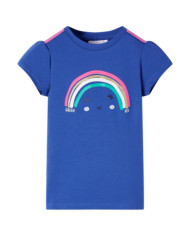 T-shirt pour enfants bleu cobalt 116 | Mobilier & Déco