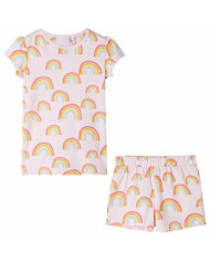 Pyjamas à manches courtes pour enfants rose pâle 104 | Mobilier & Déco