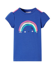 T-shirt pour enfants bleu cobalt 140 | Mobilier & Déco
